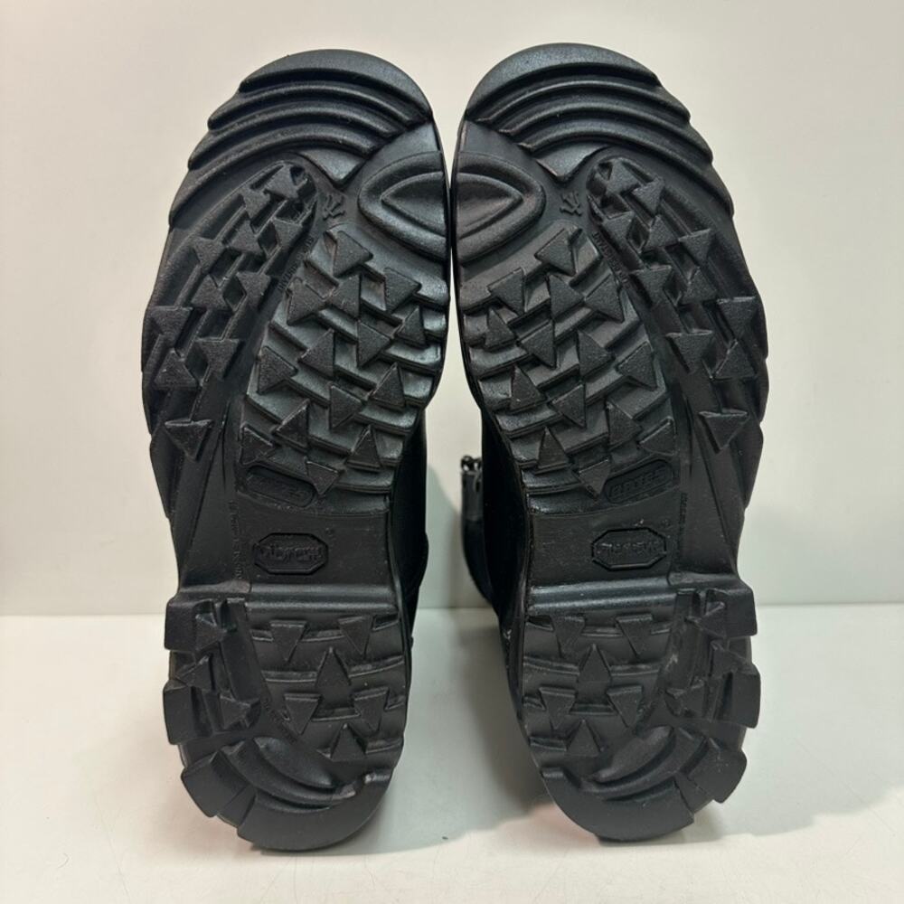 VERY GOOD Altama Wrath 8" Steel Toe Boots Triple Black Leather 7 - Picture 11 of 15